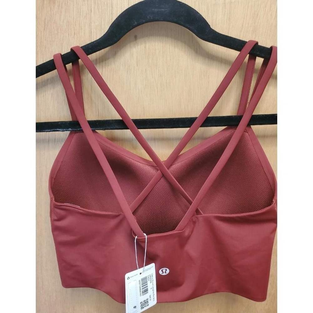 NWT Lululemon Like a Cloud Longline Bra - Size 6 - Red Merlot (B/C Cup)